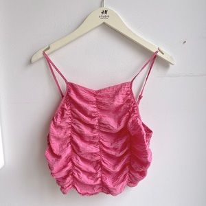 Zara ruffled crop top